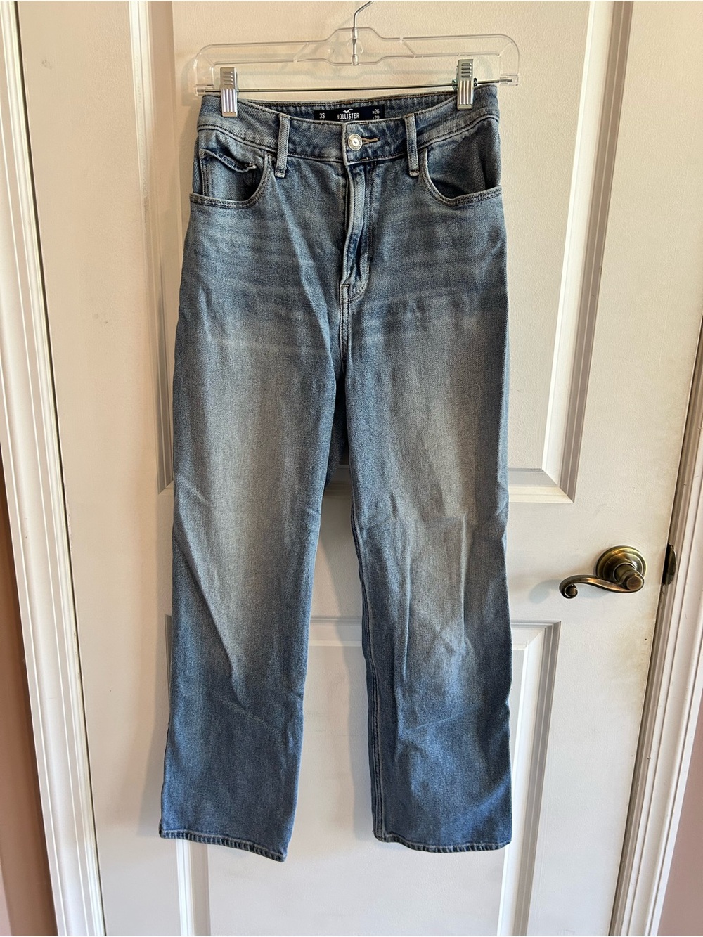 Hollister Light Blue Straight-Leg Jeans